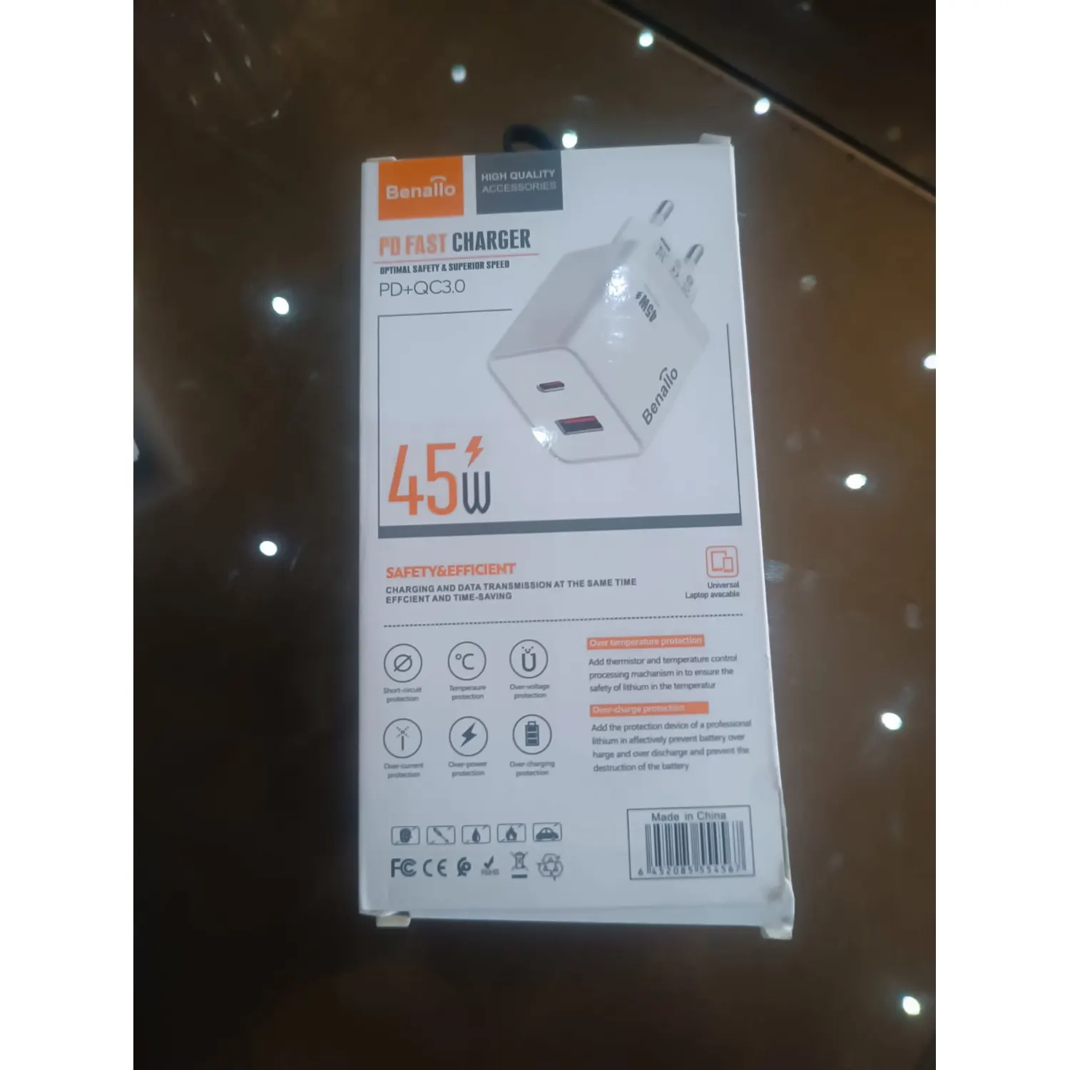 Foning BE-04 — Chargeur Rapide 45W — Neuf au Maroc Foning BE-04 — Chargeur Rapide 45W — Neuf au Maroc