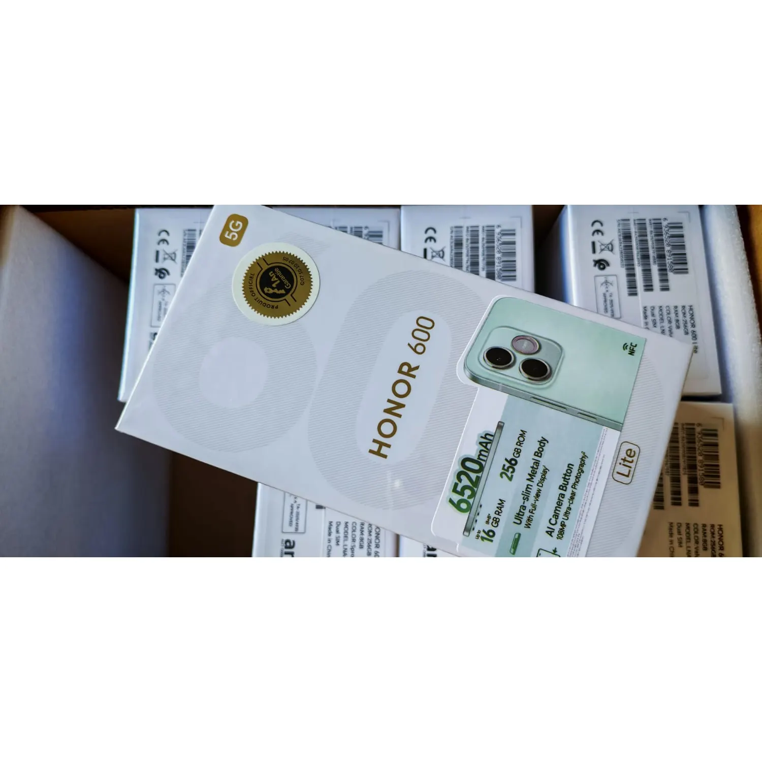Honor 600 Lite 5G — 256 Go, 8 Go RAM — Neuf au Maroc