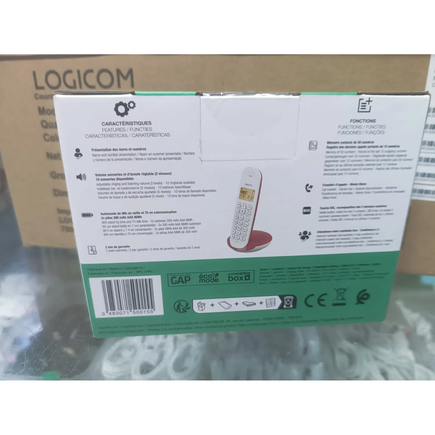 Logicom ILOA L50 — Téléphone Fixe — Neuf au Maroc, meilleur prix | Maroc Phone — photo 2