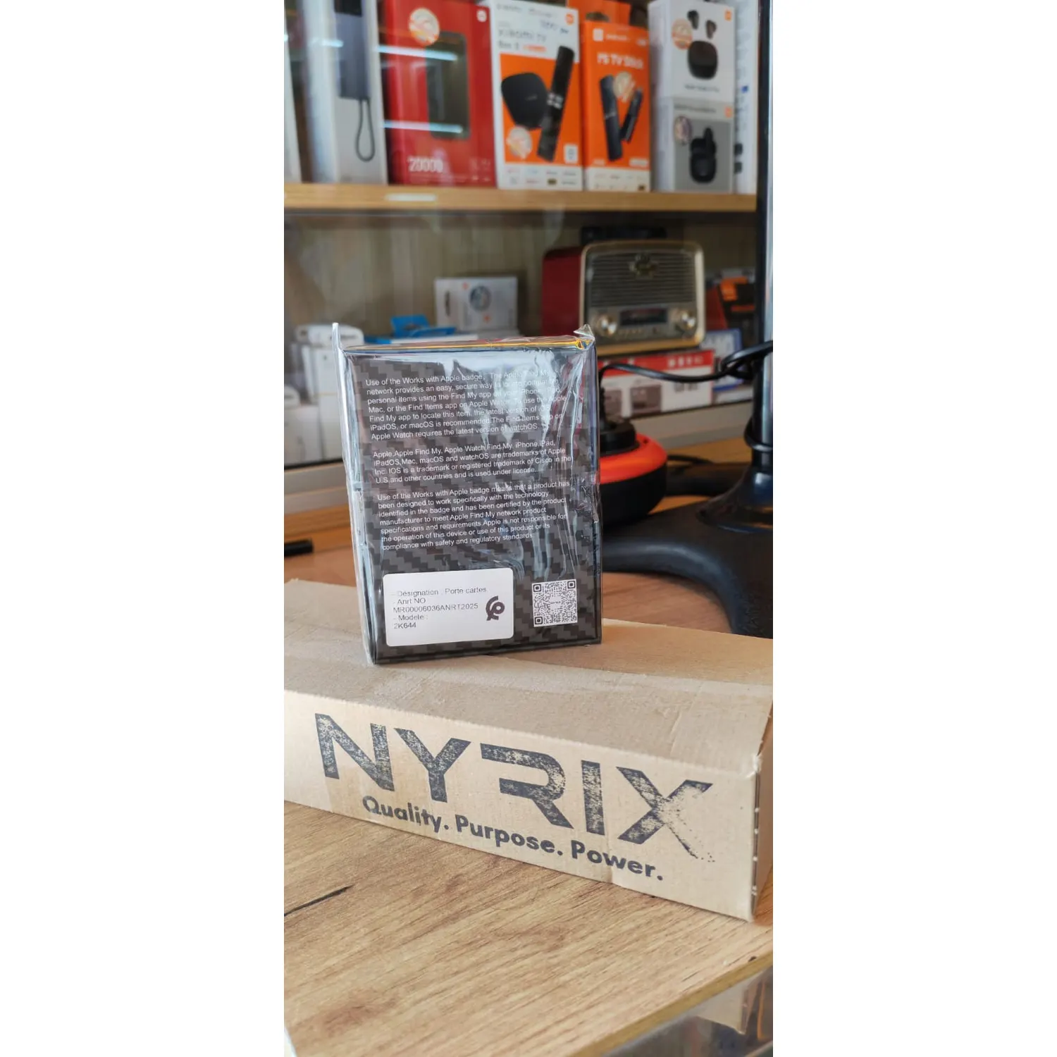 Nyrix Air Wallet — Porte-cartes MagSafe avec Find My — Neuf au Maroc Nyrix Air Wallet — Porte-cartes MagSafe avec Find My — Neuf au Maroc