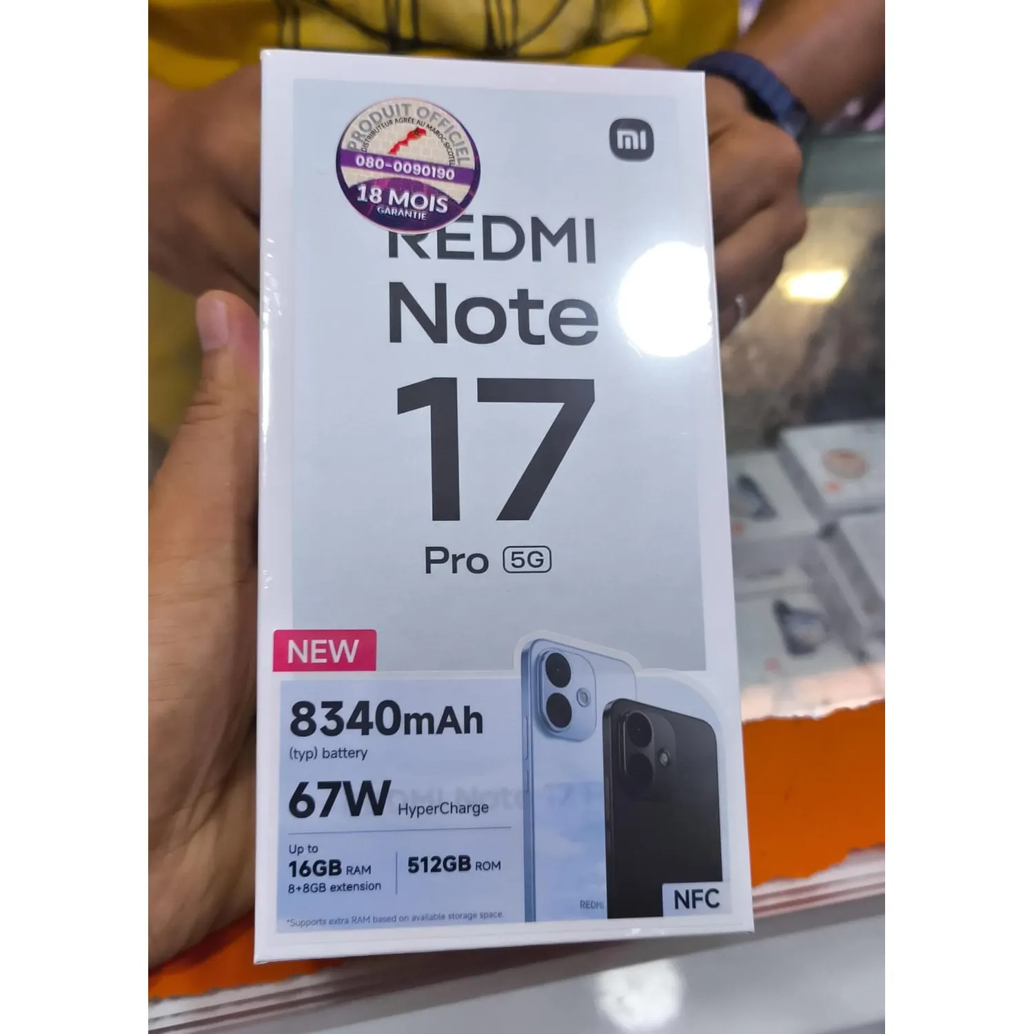 Xiaomi Redmi Note 17 Pro 5G 512 Go 8 Go RAM — Neuf au Maroc